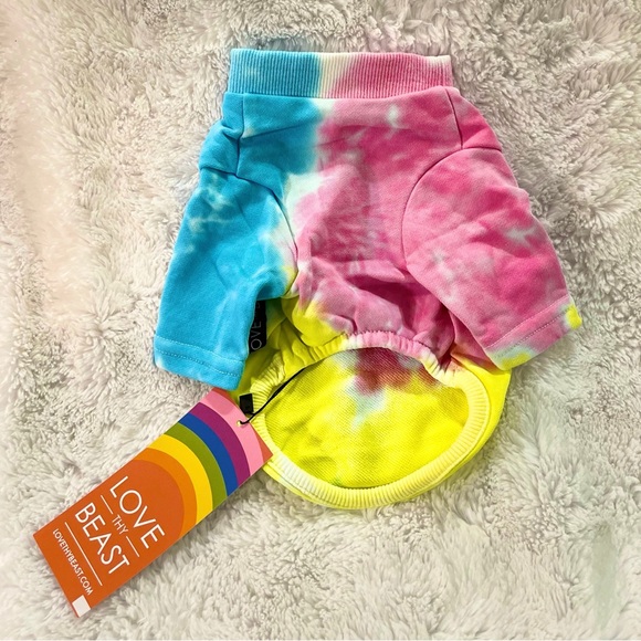 ✨🆕💖🐶LOVETHYBEAST TIE-DYE FULL BODY DOG TEE🐶💖 - Picture 2 of 6